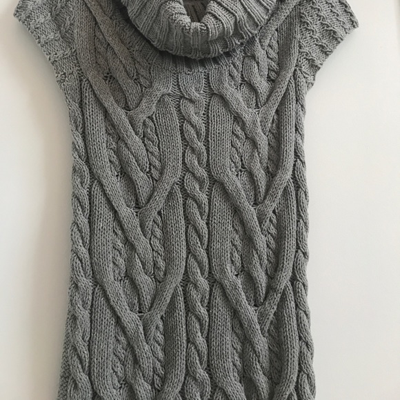 Cable Knit Turtle Neck Midi Dress - Picture 3 of 8